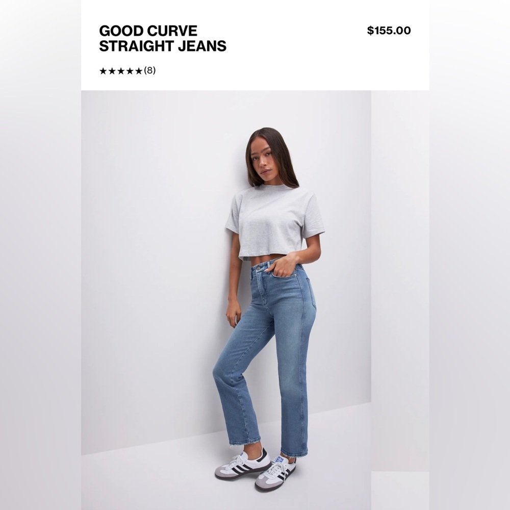 Good American GOOD CURVE STRAIGHT JEANS